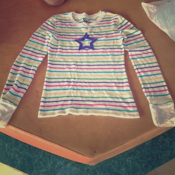 multicolor long sleeve kids shirt