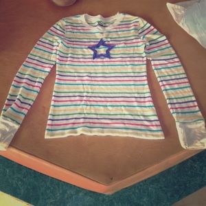 multicolor long sleeve kids shirt