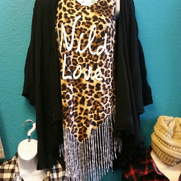 Wild love fringe top