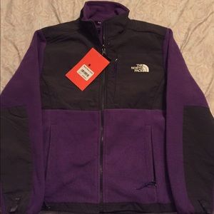 Purple North Face jacket size small.
