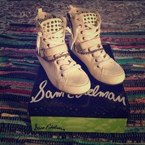 Sam Edelman Studded High Top Sneakers