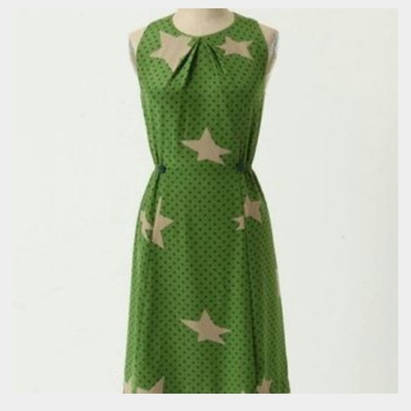 Anthropologie Take Action star dress