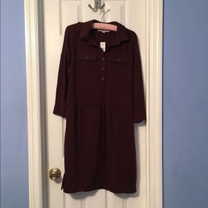 🆕 Burgundy casual dress