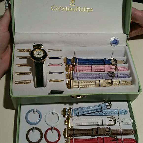 Christian Philips interchangable Watch Set