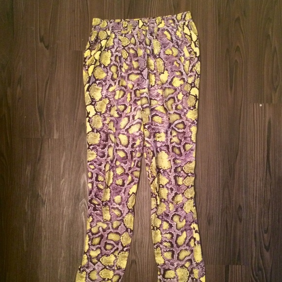 WAYF Snake Print Track Pant