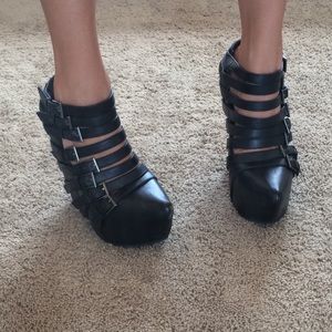 Jeffrey Campbell Zip 2 Wedge Bootie