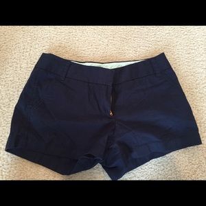 JCrew chino shorts navy blue