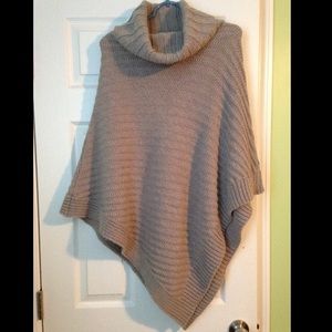 Gray poncho