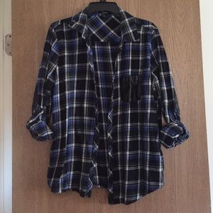 Forever 21 Blue Flannel - L