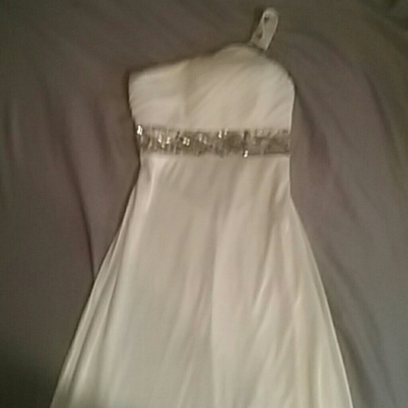 White prom dress