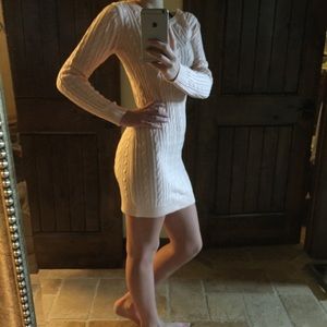 Rosy pink sweater dress