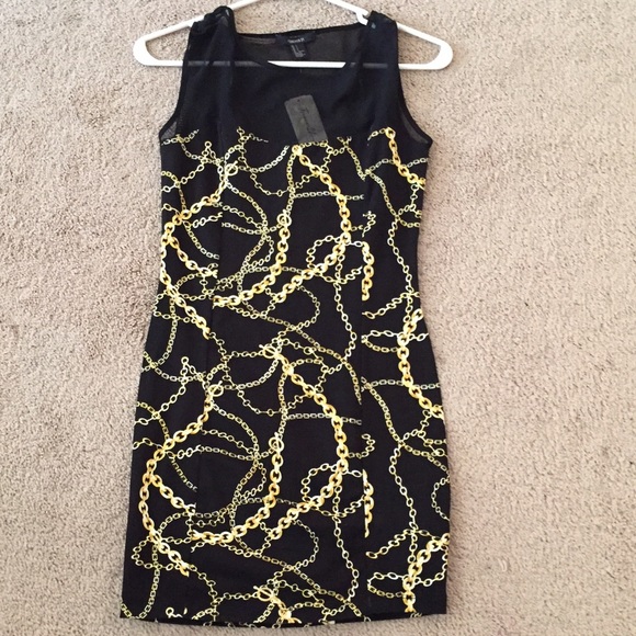 Black and gold Bodycon Dress