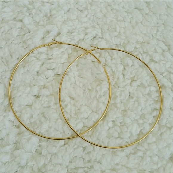 NWOT Large Hoop Earrings