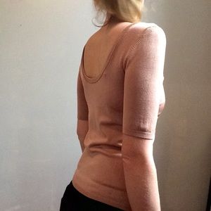 ⚡️SALE: Nude Scoop-back Blouse