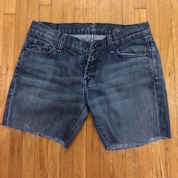 7 for all Mankind jean shorts.