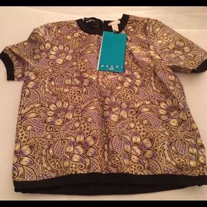 Marni for H&M Brocade Top NWT