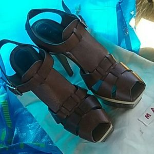 Marni brown heels