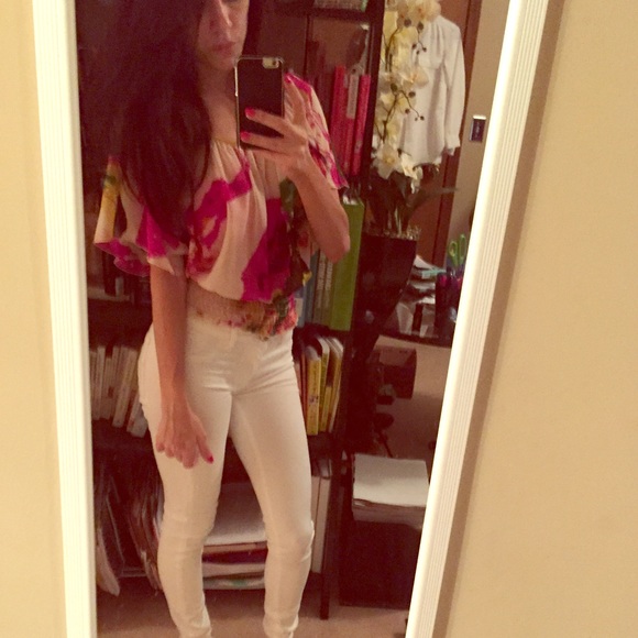 Floral chiffon blouse