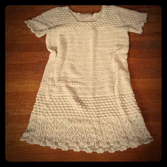 See by Chloe white knit dress