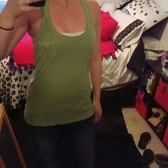 Green tank top