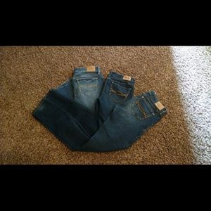 3 pairs abercrombie jeans