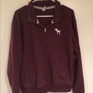 VS pink halfzip, perfect condition!💜