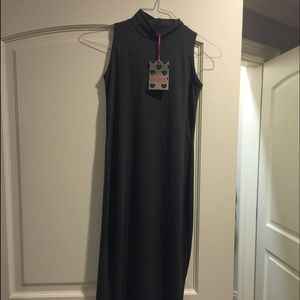 New boohoo high neck sleeveless midi bodycon dress