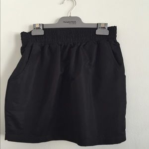 Black american apparel paper bag skirt