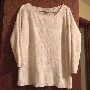 Loft cream color sweater