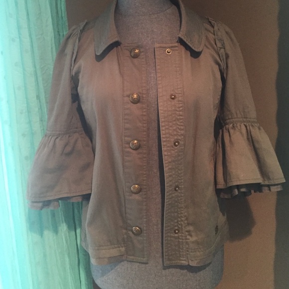 Juicy Couture Girls Olive lightweight coat