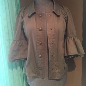 Juicy Couture Girls Olive lightweight coat