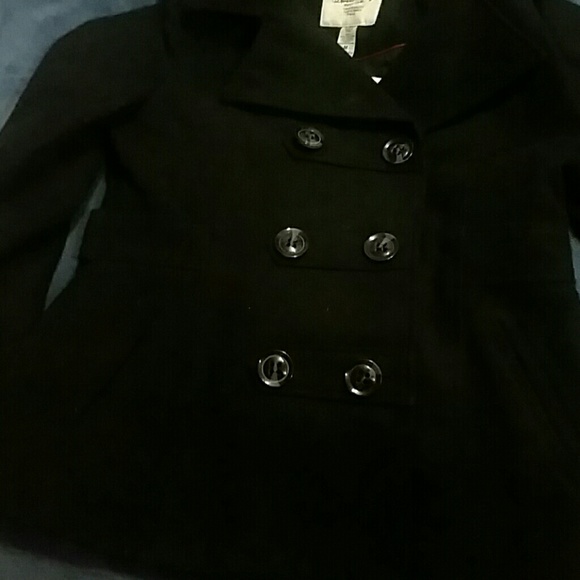 Black pea coat - Picture 3 of 4