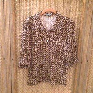 J. McLaughlin button down blouse