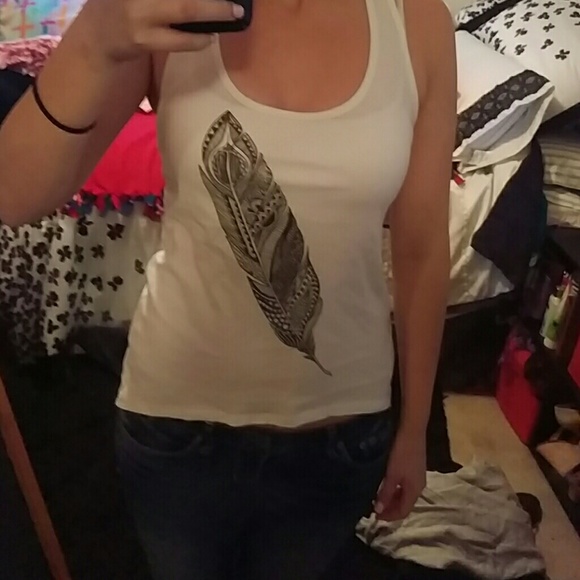 Feather tank top