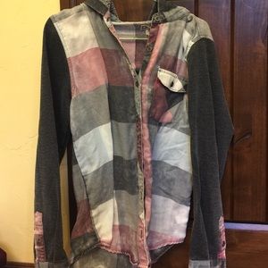 Hooded flannel
