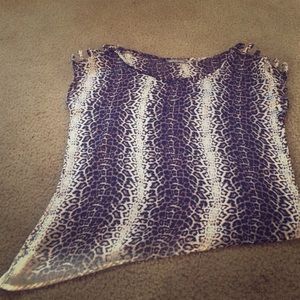 Slant cut style blouse