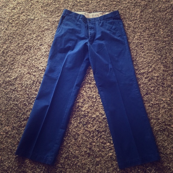 Men's dockers Navy blue dress pants. - Picture 1 of 4