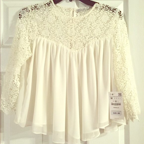 3/4 length sleeve Zara blouse NWT