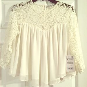 3/4 length sleeve Zara blouse NWT