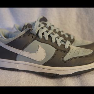 Dark Grey/ Blue Dunk Low by Nike