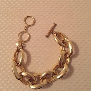 Gold link bracelet