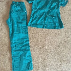 Medium teal Cherokee scrubs