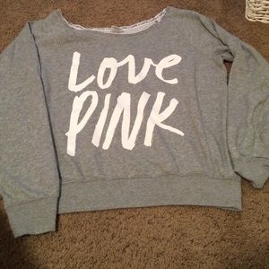 VS pink sweatshirt