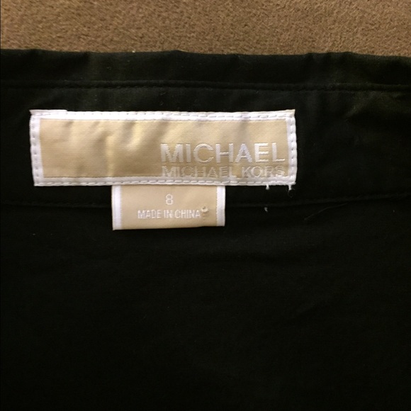 Michael Kors Black Ruffled Sleeveless Top - Picture 3 of 4