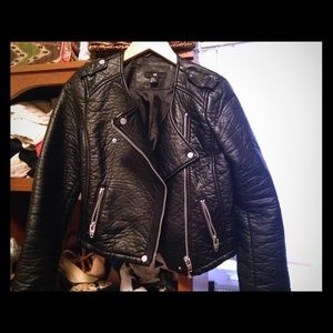 H&M Faux Leather Biker Jacket