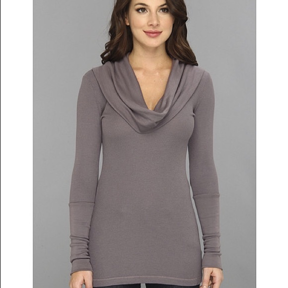 splendid cowl neck thermal