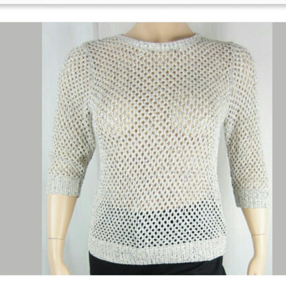 NWT INC International Concepts Open Knit beige