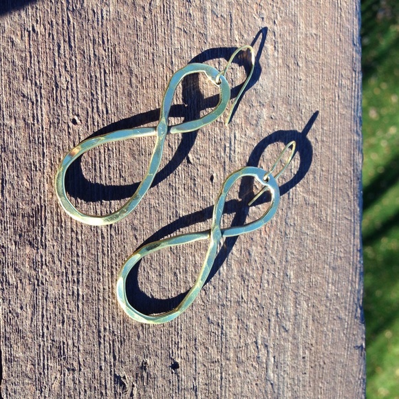 Gold Infinity Earrings