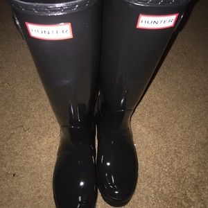 Black Hunter Boots-Worn twice in great condition.