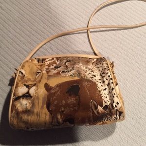 cute Animal print purse - never used